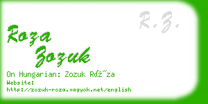 roza zozuk business card